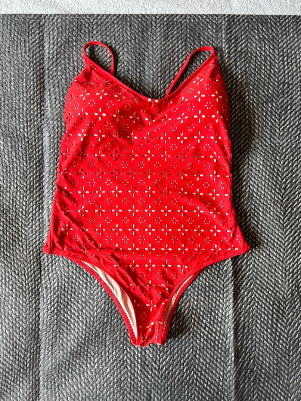 J. Crew Red One-Piece Swimsuit
